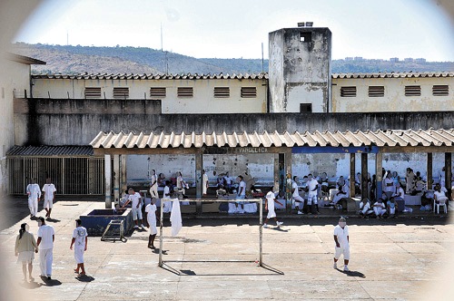 Vista do Pátio da Penitenciária da Papuda - Crédito: Breno Fortes Breno Fortes/CB/DA Press.